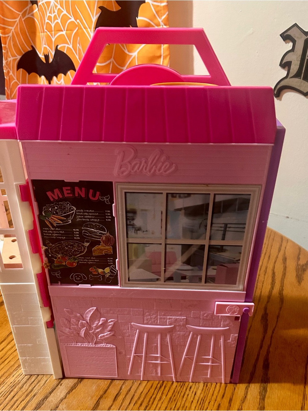Barbie Cook n Grill Restaurant- On the Go with Handle!
